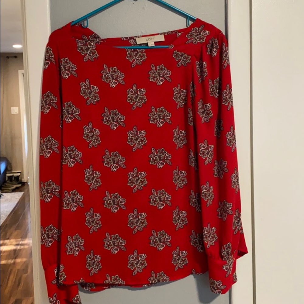 Red blouse